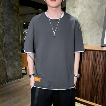 

Summer men's business casual short sleeve t-shirt 5717