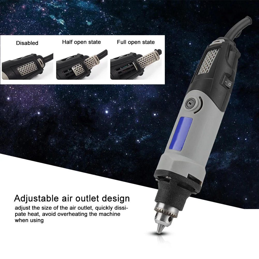 Миниатюрная электрическая дрель 400 Вт с переменной скоростью шлифовальная