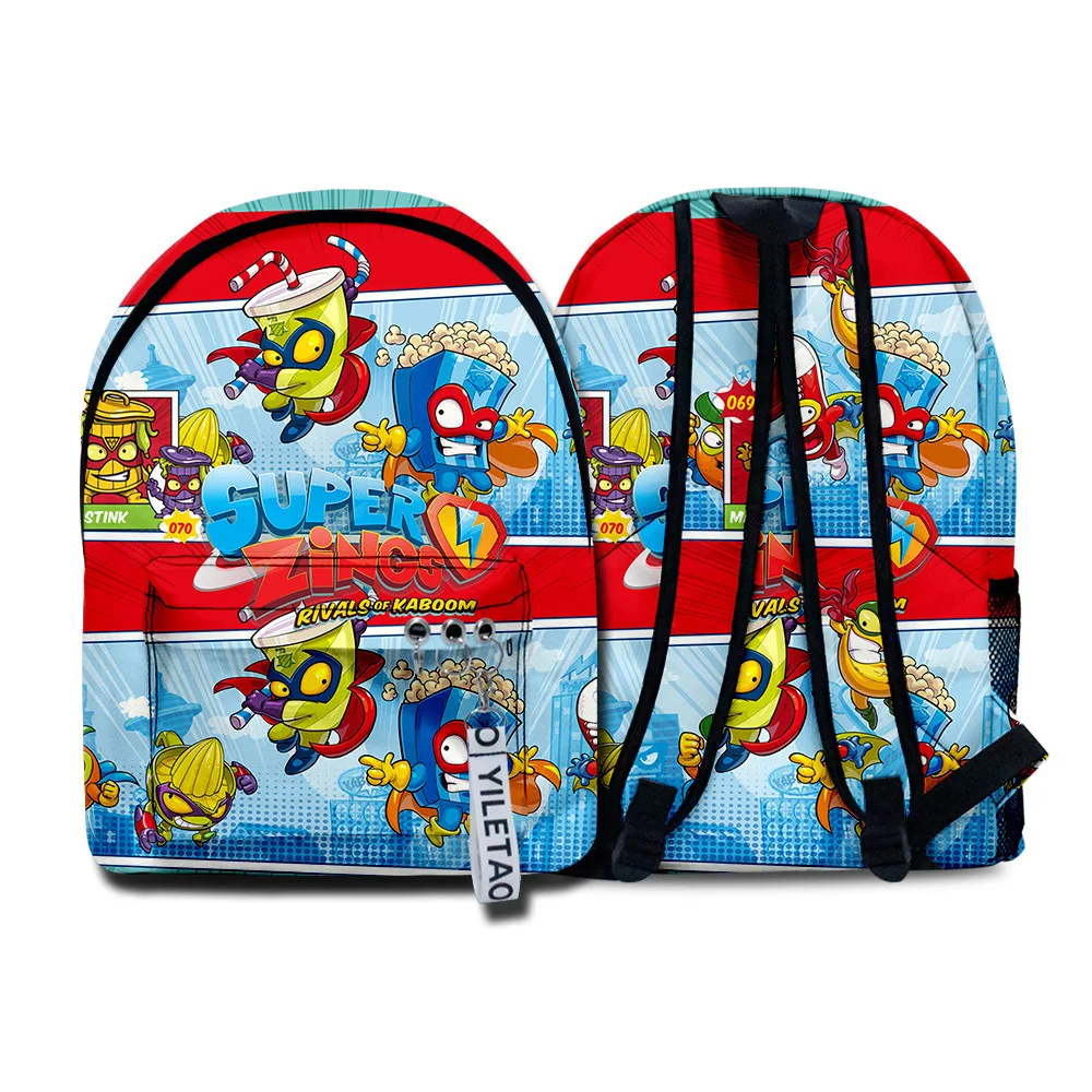 

Weysfor 2021 New Super Zings Series Kindergarten Backpack Cartoon Game Superzings Bag Waterproof Plecak Daily Children Mochila