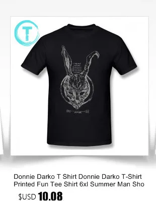 Футболка Donnie Darko, футболка Donnie Darko, забавная Футболка с принтом, 6xl, летняя мужская футболка с коротким рукавом, 100 хлопок