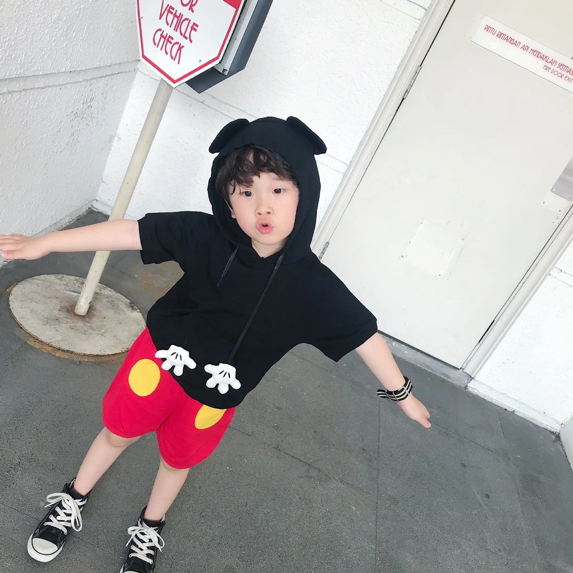 Tonytaobaby Summer Dress Boys and Girls Cartoon Three-dimensional Set Rat Spring Clothes | Детская одежда и обувь