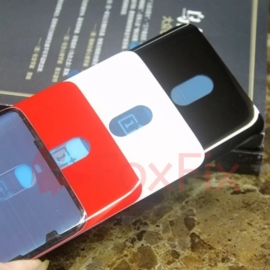 OnePlus 6/6T Back Glass Cover with Camera Lens - Replacement Battery Cover Rear Panel Door Case image 5