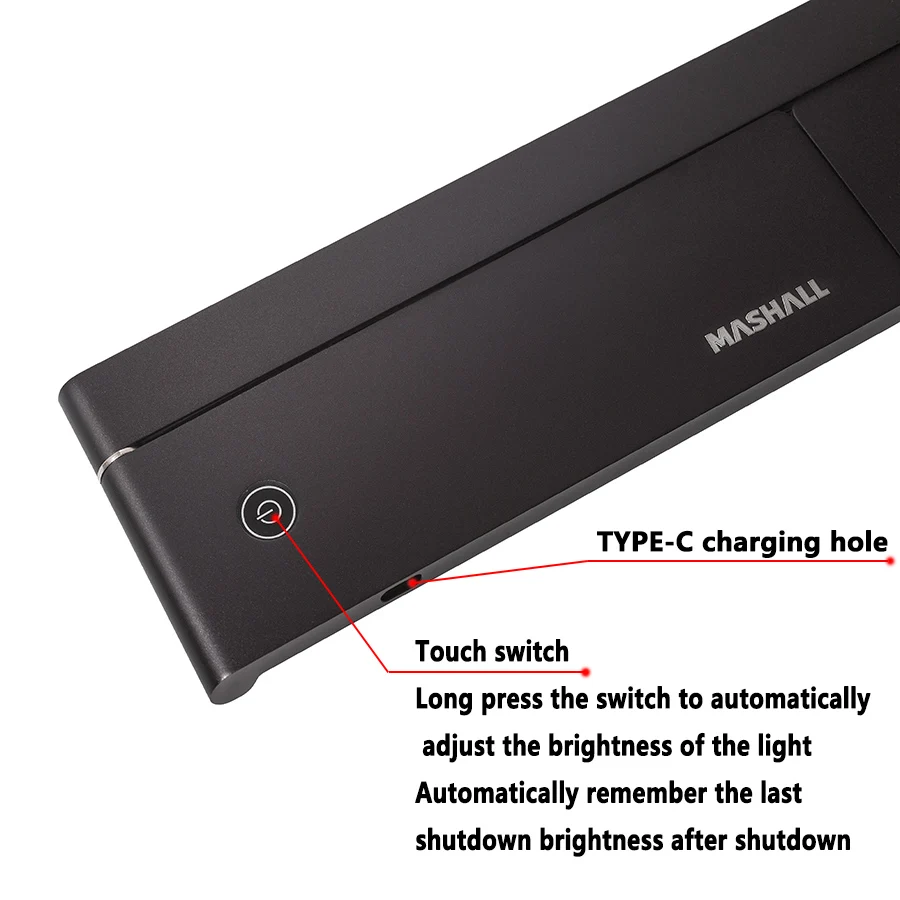 Светодиодный лампа для чтения алюминиевый сплав складной настольная 108 Ламповые