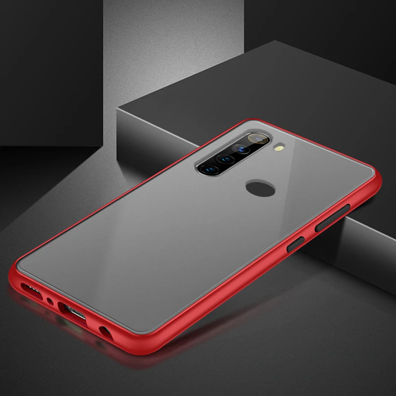 Чехол-накладка для XiaoMi Redmi Note8 Pro Note8Pro матовый прозрачный роскошный