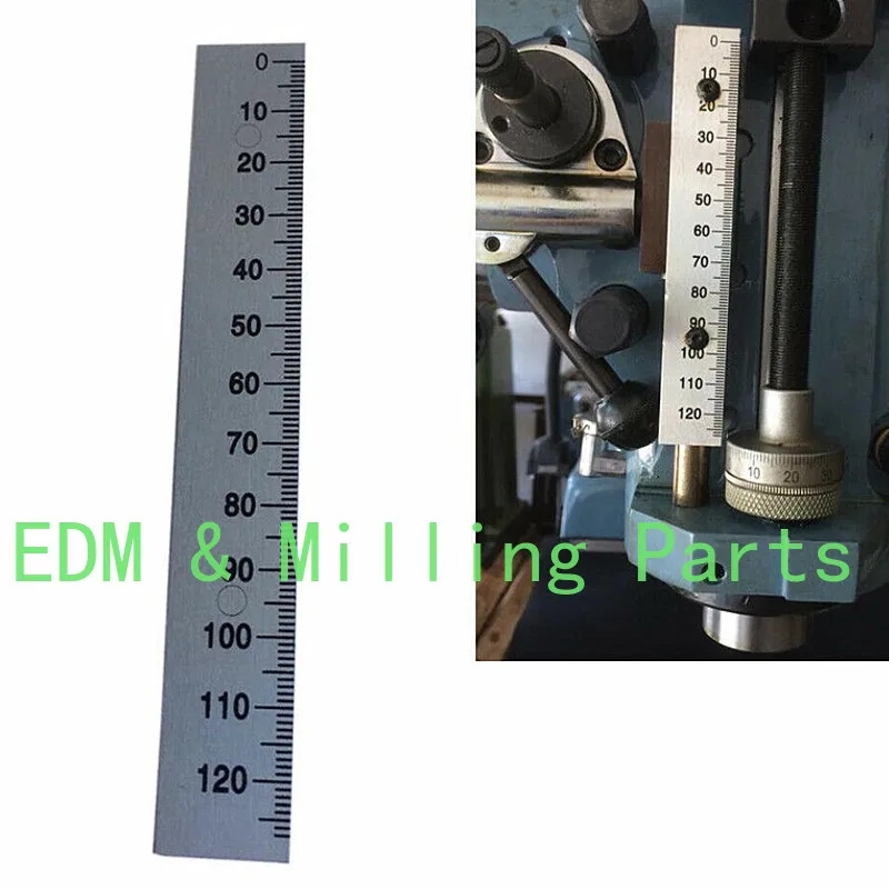 

CNC Milling Machine 0-120mm Depth Feed Rod Scale Ruler Aluminum B159 For Bridgeport Mill Part