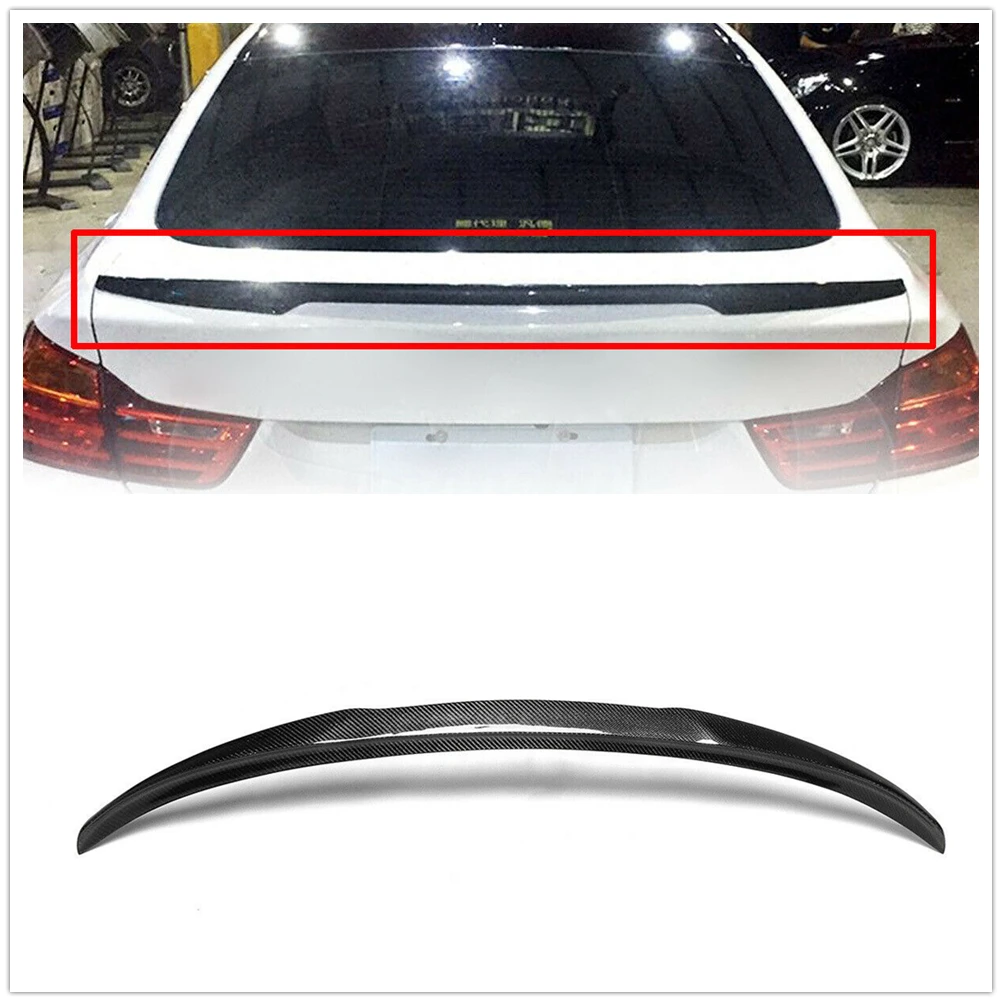 

M4 Style Rear Spoiler Wing For BMW F36 428i 430i 435i Gran Coupe 2014-2018 4 Door Sedan Carbon Fiber Trunk Lid Lip Splitter Trim