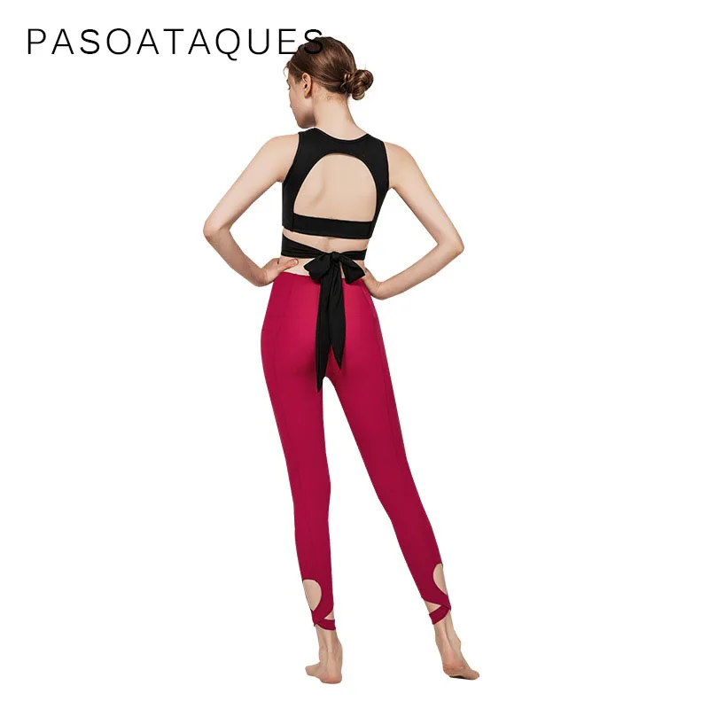 

Seamless Women Sport Suit Gym Gather Bra Breathable Fitness Vest And Scrunch Butt Leggings Yoga Set Leggings