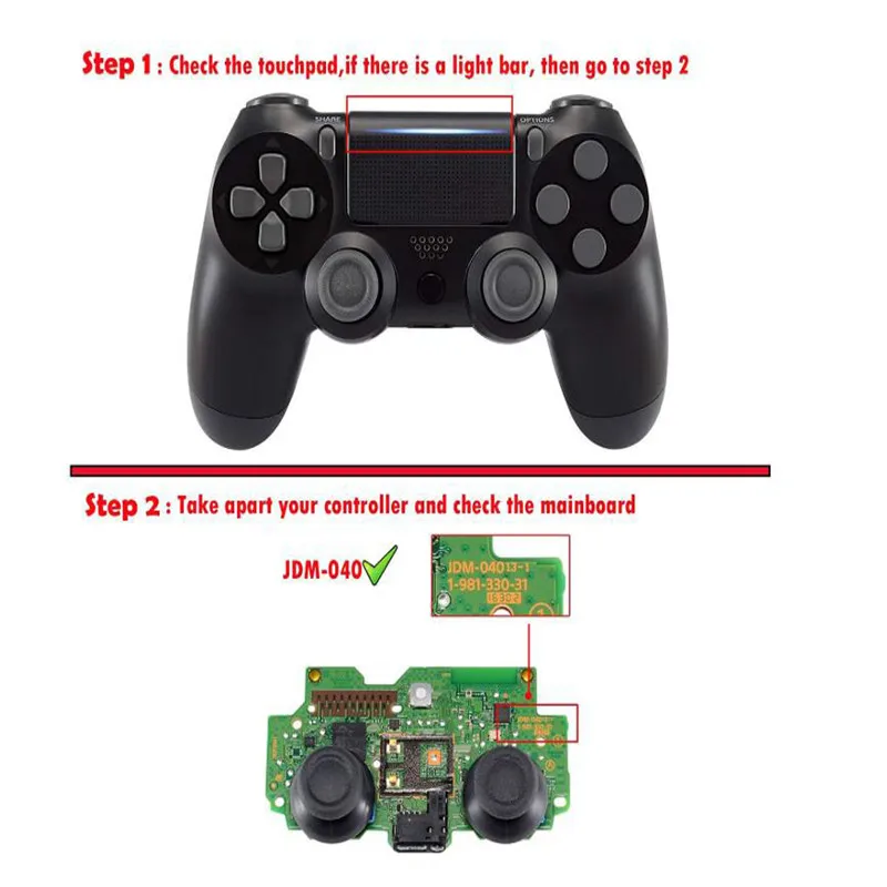 JDM-040 JDS 040, зеленый передний корпус для контроллера PlayStation 4 ...