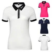 golf apparel womens golf short sleeve breathable slim fast drying fashion trend top t shirt polo shirt summer