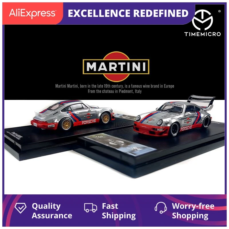 

Модель автомобиля TimeMicro 1:64 RWB964 MARTINI