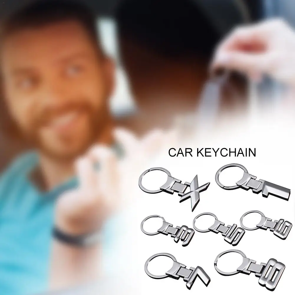 

Zinc Alloy Number Emblem Keychain for BMW Key Chain Rings Car Keyring Accessories