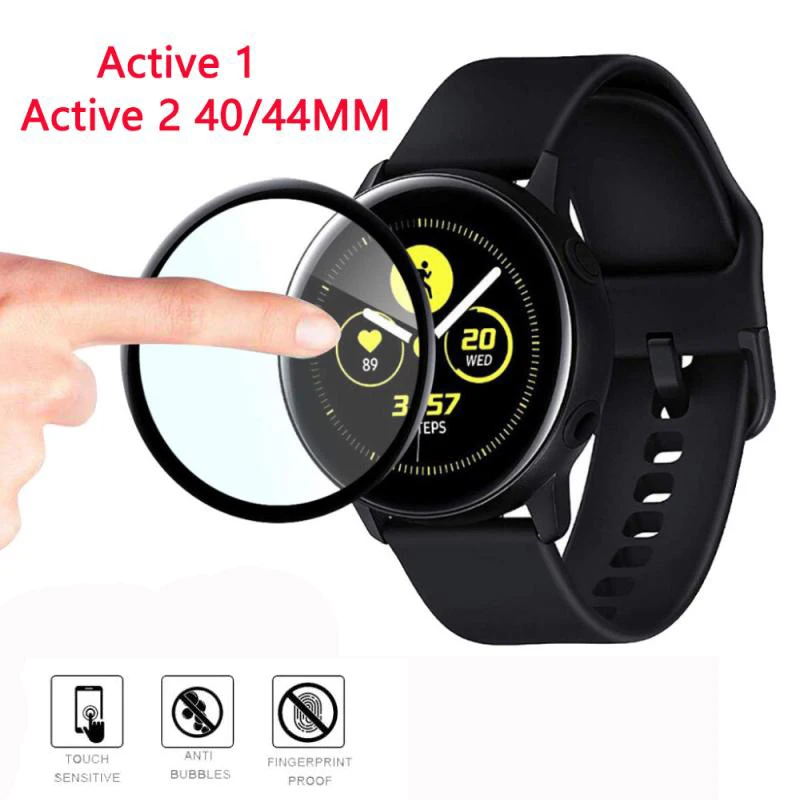 Стекло для samsung Galaxy Watch Active 2 44 мм 40 мм/46 мм/42 мм gear S3 Frontier/S2/Sport 3D HD полноэкранная защитная пленка Active2