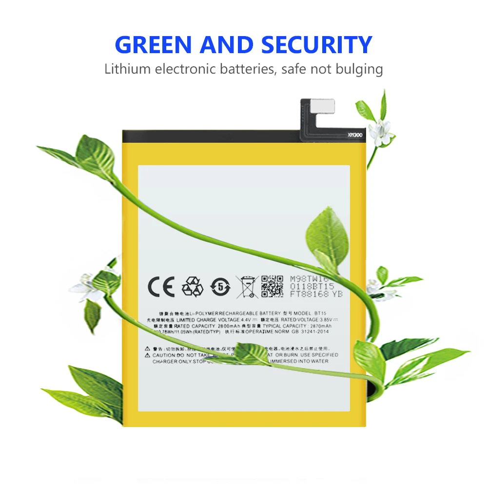 Сменный аккумулятор для MEIZU M3S высококачественный 2870 мАч запасные части батарей