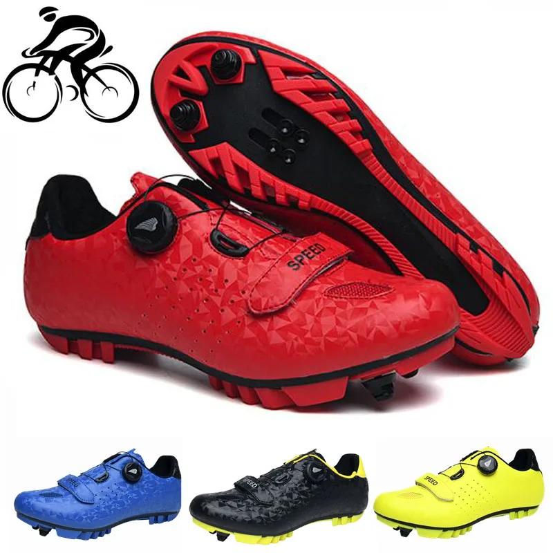 

2021 New Men Cycling Shoes Professsional MTB Red Male Women Self-Locking Mountain Bike Shoes Bicycle Racing Sapatilha Ciclismo