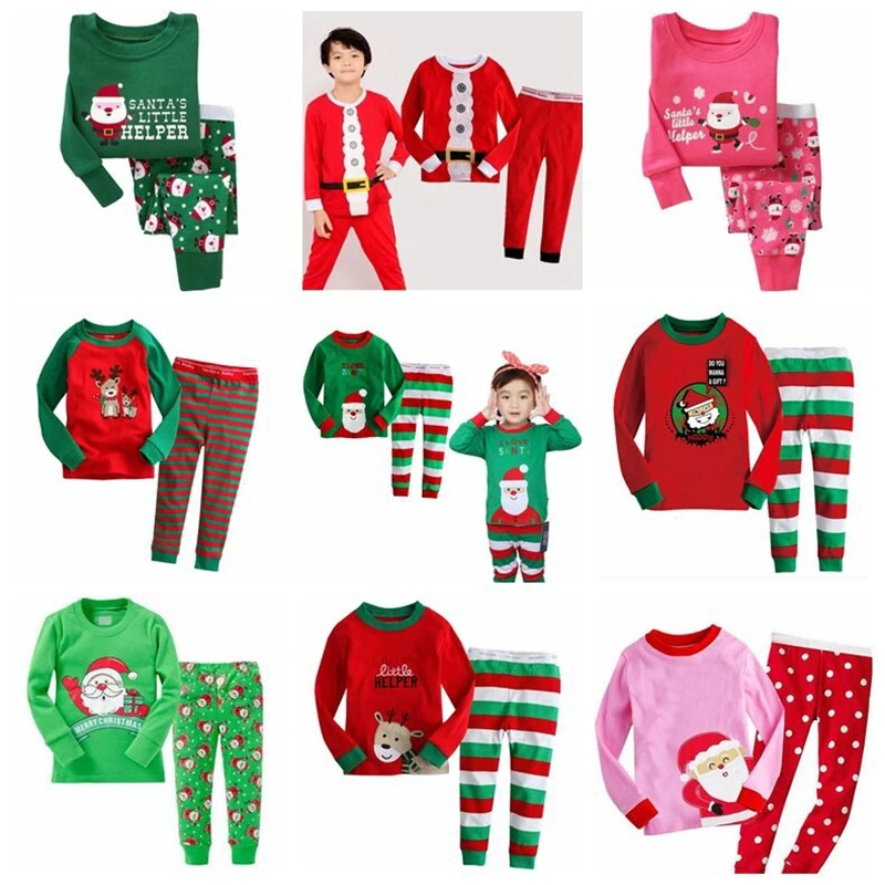 Новинка детские рождественские пижамы для мальчиков девочек с динозавром