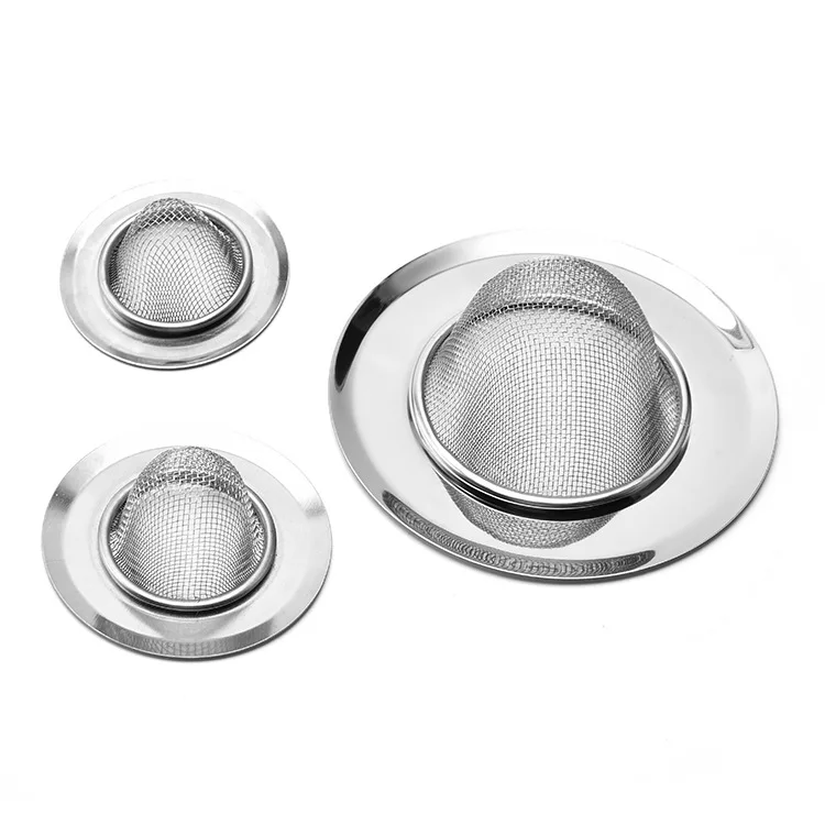 

Stainless Steel Sink Filter Screen Modern Minimalist Bathroom Anti Clogging Floor Drain Practical Home Kitchen Gadgets