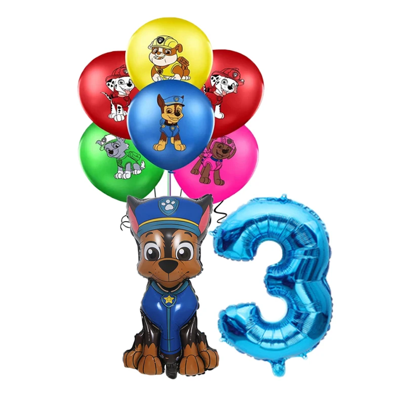 Мультяшные персонажи из мультфильма Щенячий патруль игрушечный воздушный шар