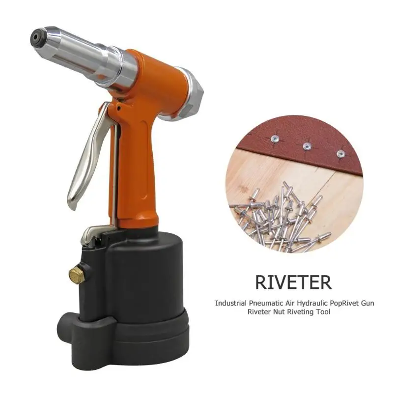 Industrial Pneumatic Air Hydraulic Pop Rivet Gun Riveter Nut Riveting Tool Home DIY Pneumati Rivet Gun Free shipping