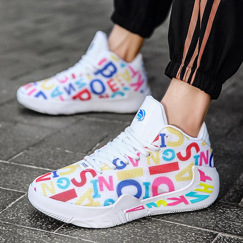 Nieuwe Ontwerp Basketbal Schoenen Mannen Air Sport Schoenen Hoge Tops Mens Basketball Sneakers Atletiek Mand Schoenen Zwarte