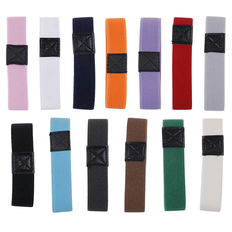 

1 Pair Loose High Heels Flat Shoes Belts High Elastic PU Shoe Straps Anti-loose For Girls Women Hold Solid Color Shoelaces