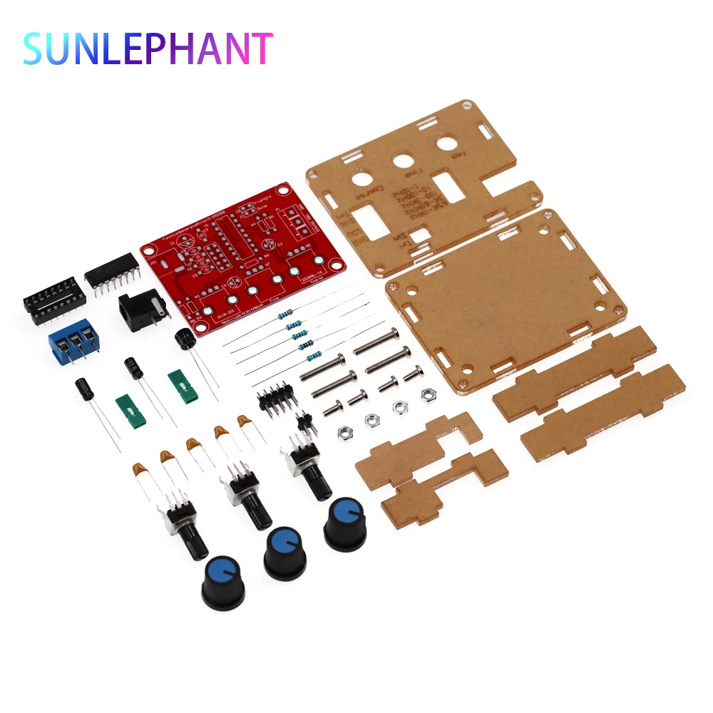 Функциональный генератор сигналов DIY Kit синус/треугольник/квадратный выход 1 Гц
