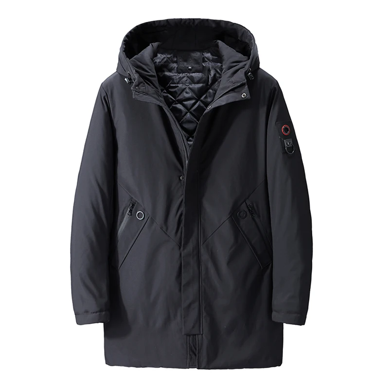 2021 Мужское Пальто Весна Черная Куртка Осень Хлопок Стеганое Полиэстер Мужская