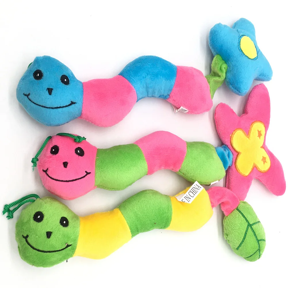 Bug Shape Toys Pet Dog Toys Colourful Toys Cheap Toys Lovely Voice Squeaker Toys Plush Toys Cuddly Puppy Toys Pet Dogs Chew Toys