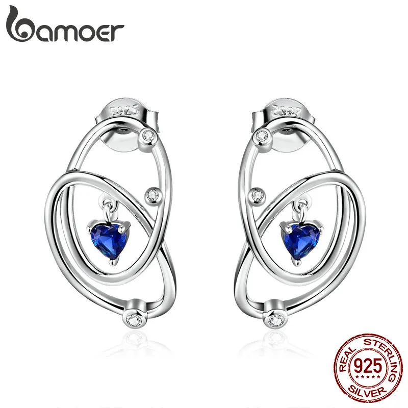 Женские серьги гвоздики из серебра 925 пробы с фианитами|Серьги-гвоздики| |