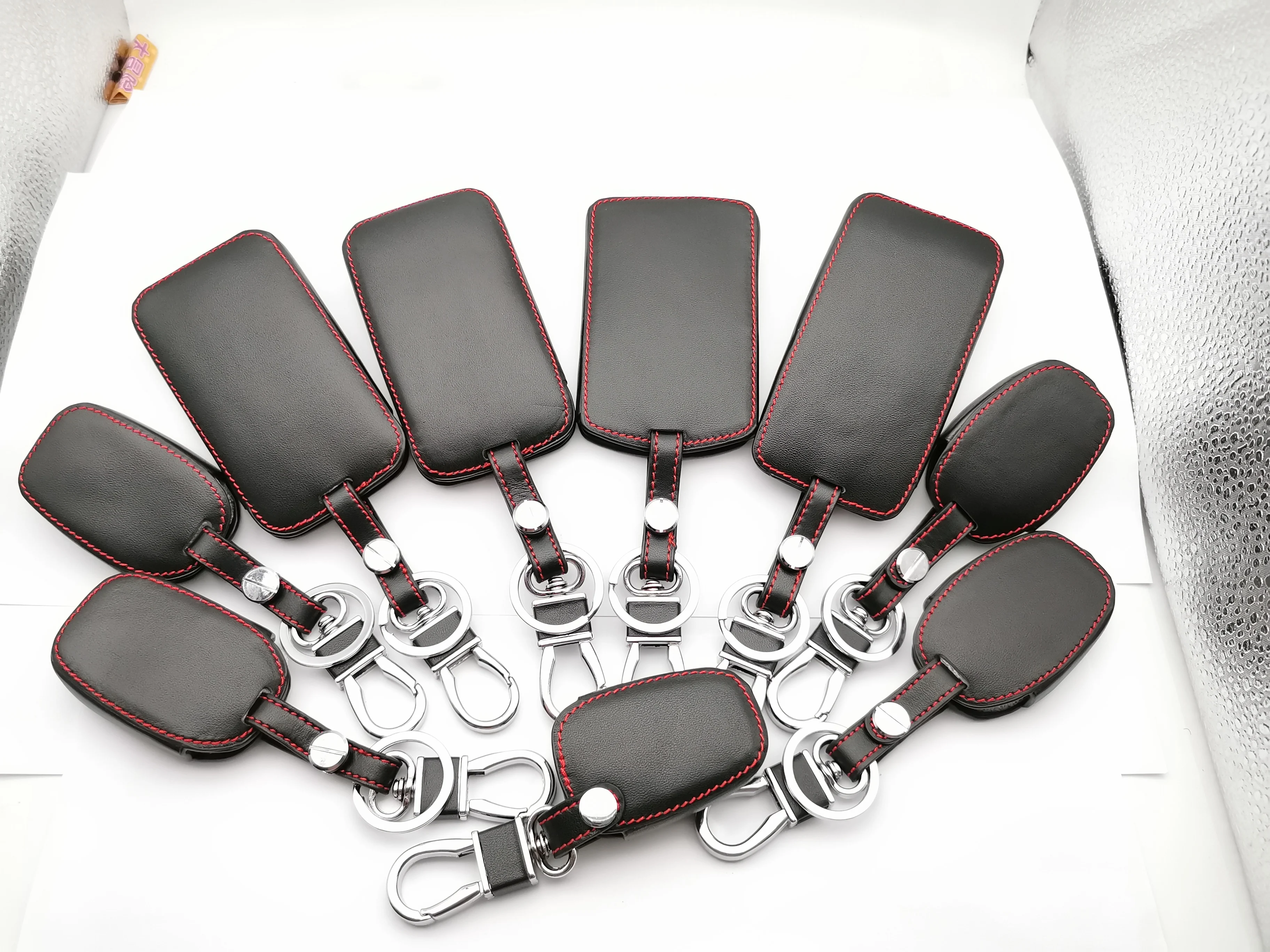 

Soft Leather Car Key Case Cover Holder For Renault Megane Clio Logan Kadjar 1 2 3 Scenic Koleos 9 Styles Keychain Card Case