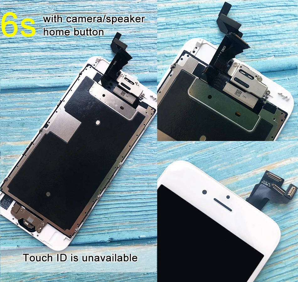 For 6 LCD Full set Assembly Complete Touch For 6S Screen Replacement Display For 7 lcd camera+home button enlarge
