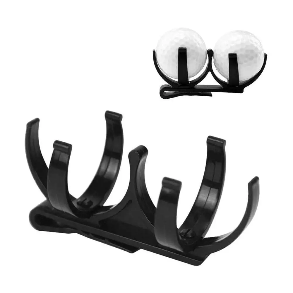 

Portable Golf Rack Rack Popular Durability Plastic Black Golf Accessories For Club Golf Ball Holder Clip Clamp Golf Accessories