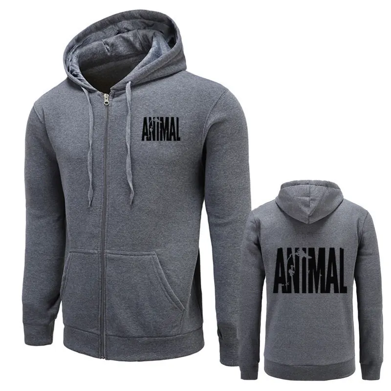 Толстовки мужские 2020 осень зима Musclefitting Бодибилдинг животное фитнес Толстовка