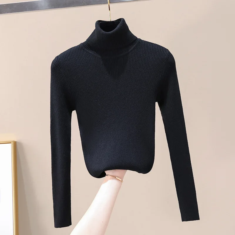 Новинка свитер с высоким воротником женская одежда осень-зима повседневный