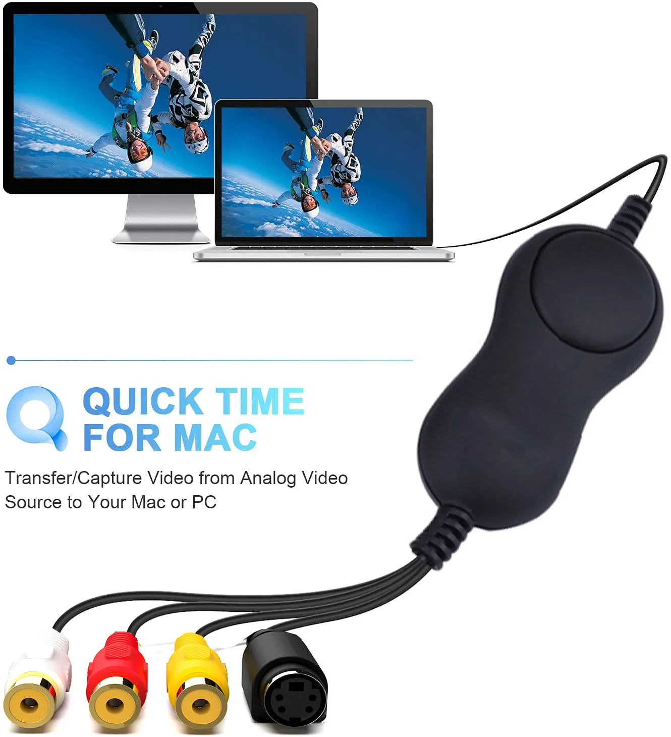 Ezcap158 USB 2 0 UVC аудио видеозахват карты S видео AV аналоговая видеозаписывающая