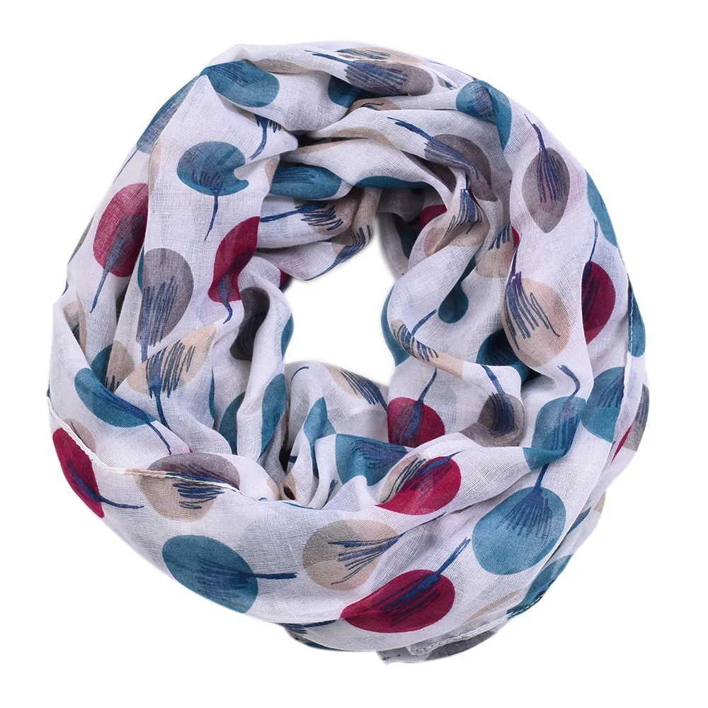 

Spring Women Multicolor Sketch Trees Printed Scarf Long Soft Wrap Shawl Scarf Fashion Ladies Neckerchief Wrap Elegant Scarves