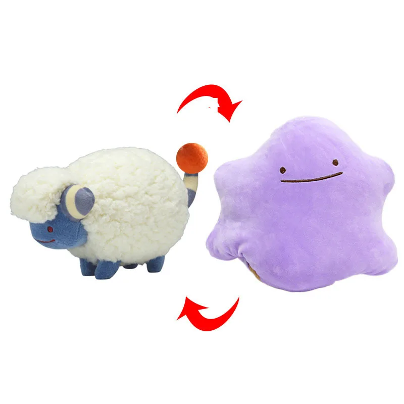 20*30 см Плюшевые Mareep Ditto Трансформеры Двусторонняя Подушка Хорошее качество Новый