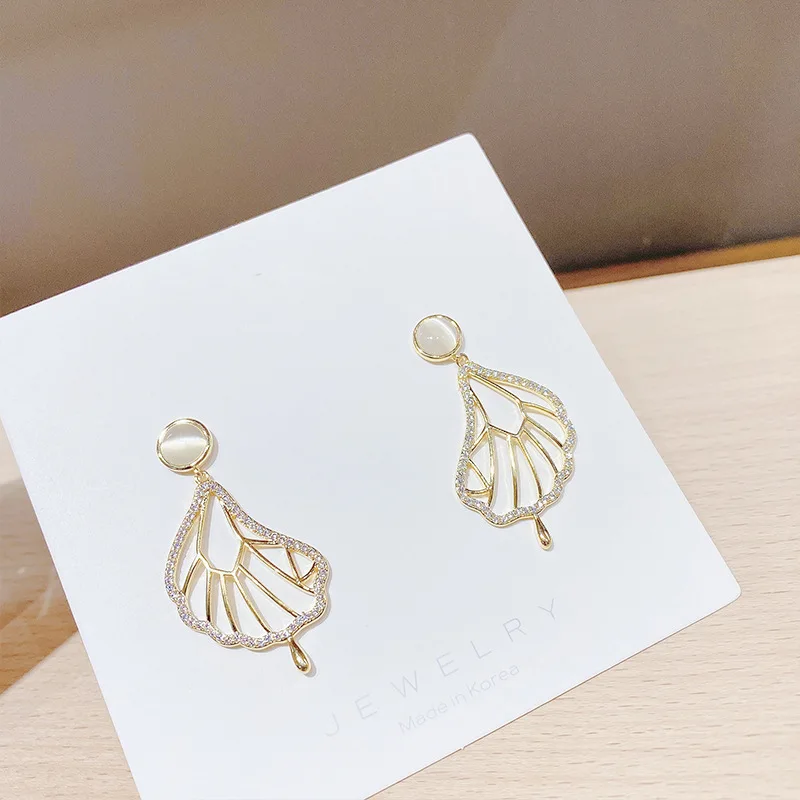 

Wholesale Popular Sterling Silvers Post Stud Earrings For Women Opal Internet Celebrity INS Drop Jewelry Gift