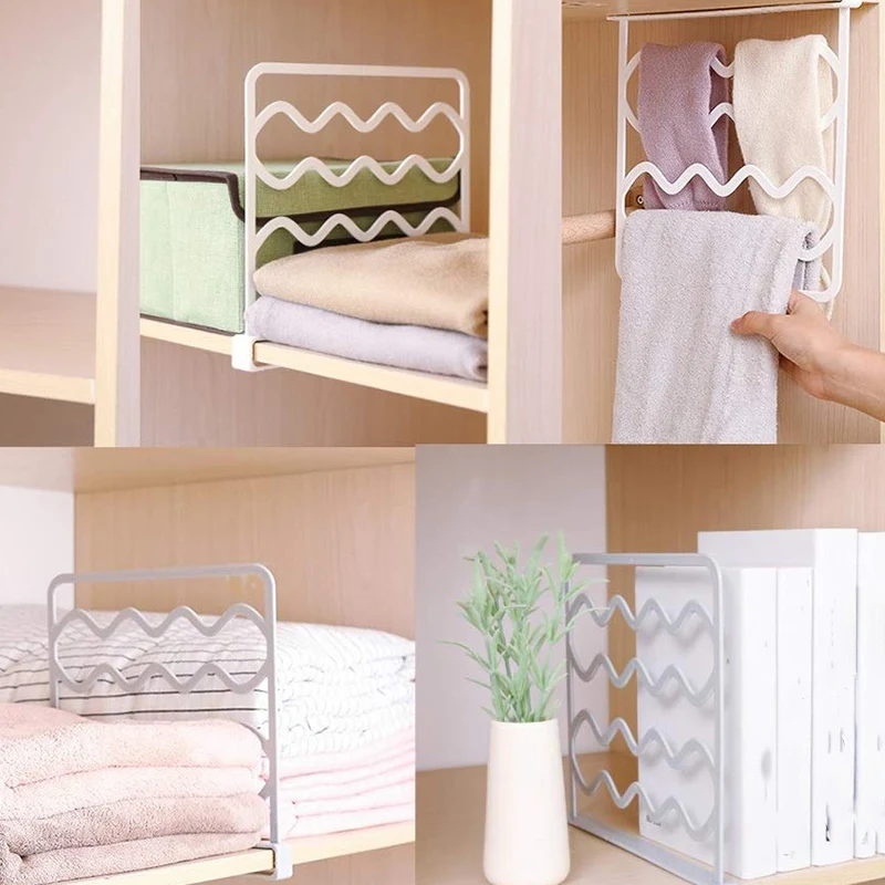 Closet Shelf Divider and Separators for Wood Shelves Kitchen Cabinets Libraries Clothes Organizer Dividers - 8 Pac | Дом и сад