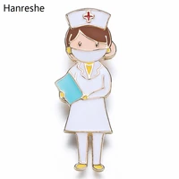 cartoon cute nurse doctor brooch pin medical researcher lapel backpack hat pins jewelry badge for medical staff accessories