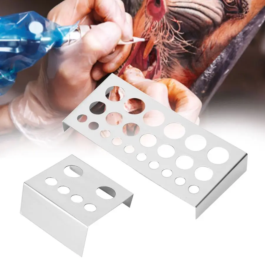 6 + 23 Отверстия пигмент контейнер стенд тату чернила подстаканник аксессуары для