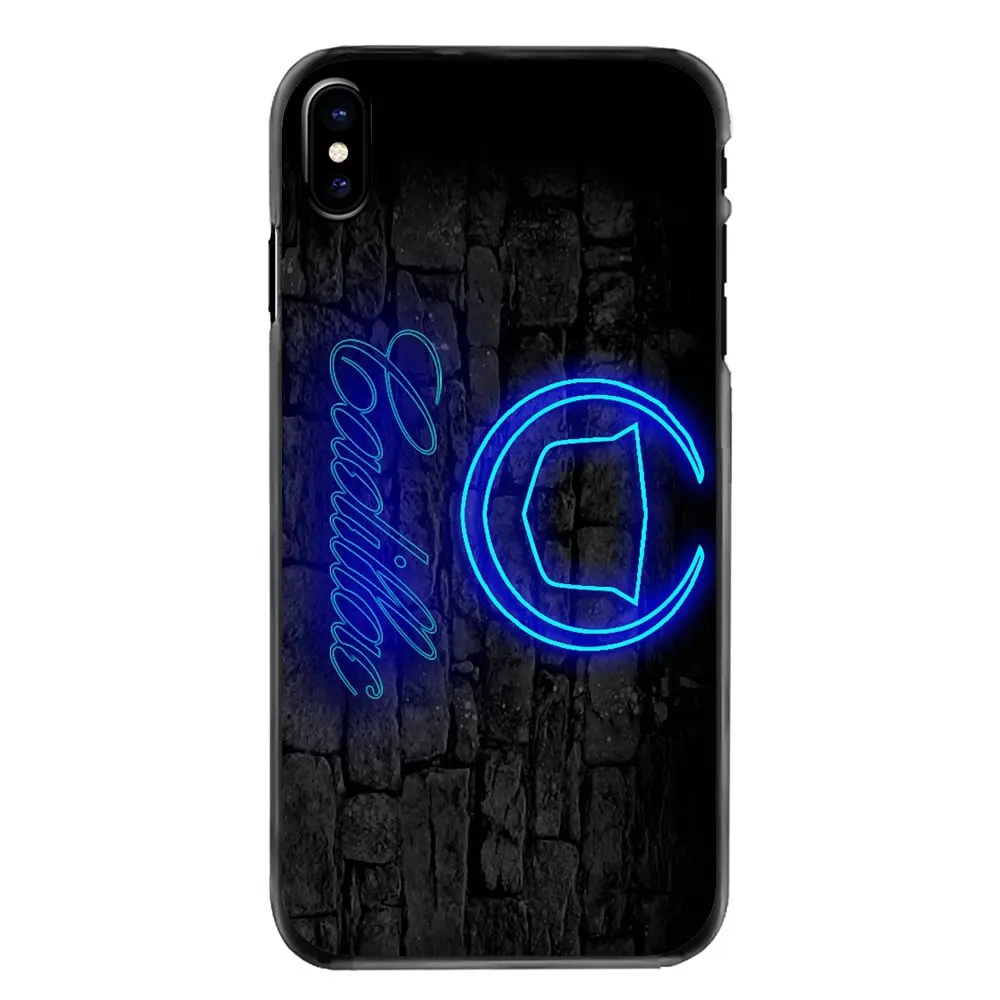 For iPhone 4 4S 5 5S 5C SE 6 6S 7 8 Plus X XR XS Max iPod Touch Cadillac Logo Emblem Car Pattern Accessories Case |