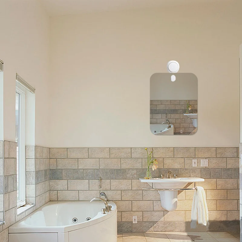 Акриловые зеркальные наклейки с серебряными звездочками для ванной и душа