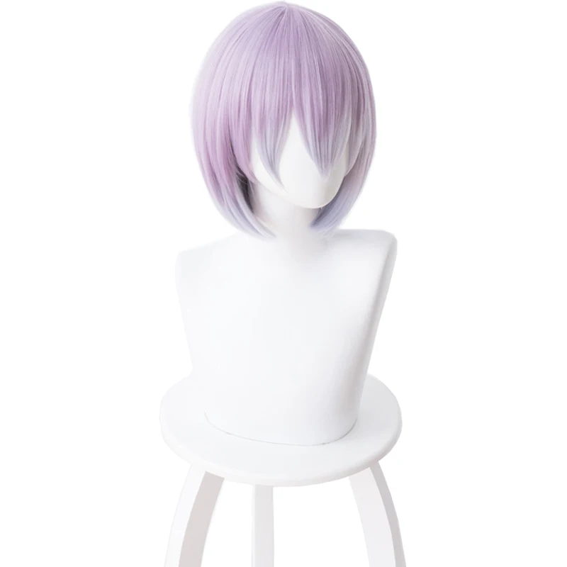 

Anime SSSS.GRIDMAN Shinjou Akane Cosplay Costumes School Uniform Full Sets Short Purple Hair High Temperature Resistance Hair