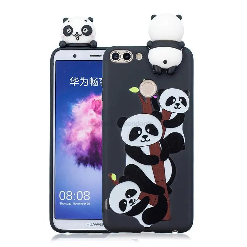 3D единорог Панда Сова Силиконовый ТПУ чехол для Coque Huawei Honor 8S 7S 7A 7C Pro 8A 8X 8 9 10 Lite 9i 10i P