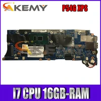 aaz80 la c881p mainboard for dell p54g xps 13 9350 laptop motherboard cn 0h67kh 0j07mr with i7 cpu 16gb ram 100 fully tested