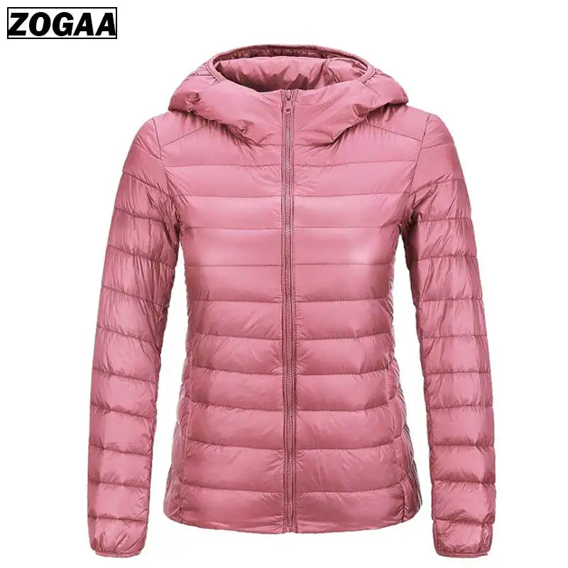 ZOGAA 2019 Women Autumn Winter Jackets Hooded Coat Female Fashion Thin Light Jacket Womens Padded Cotton Parkas Casual Basic | Женская