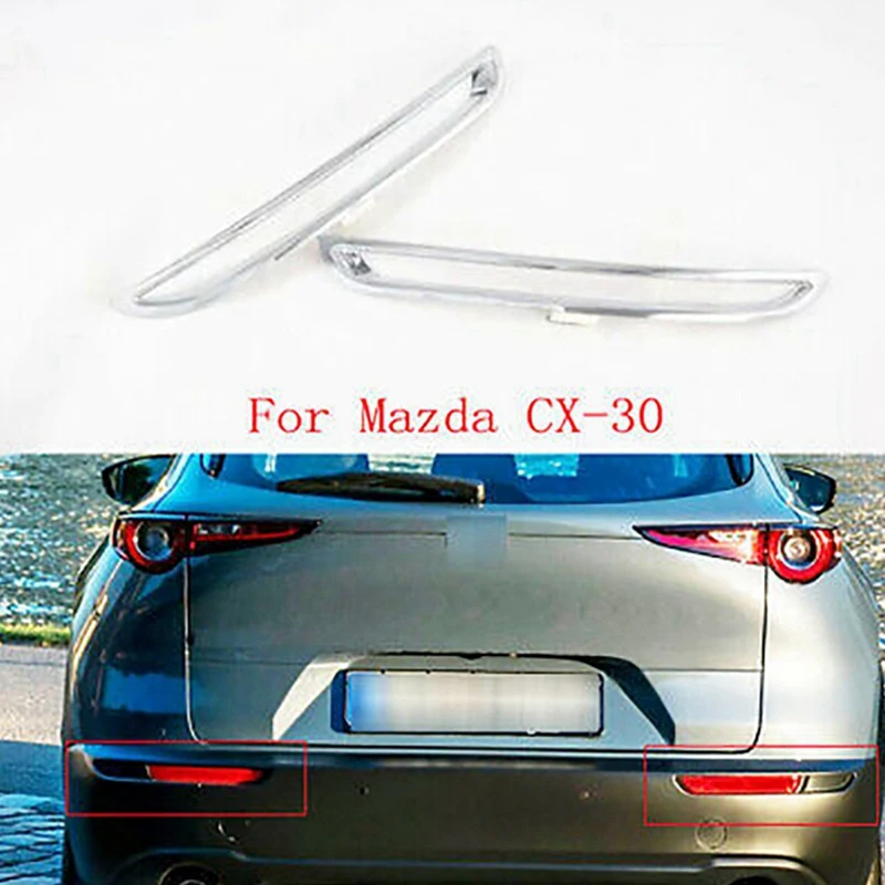 

2 Pcs Car Accessories: 1 Pcs Car Rear Fog Light Cover Trim Sticker & 1 Pcs Exhaust Muffler Tip Throat Matte Trim