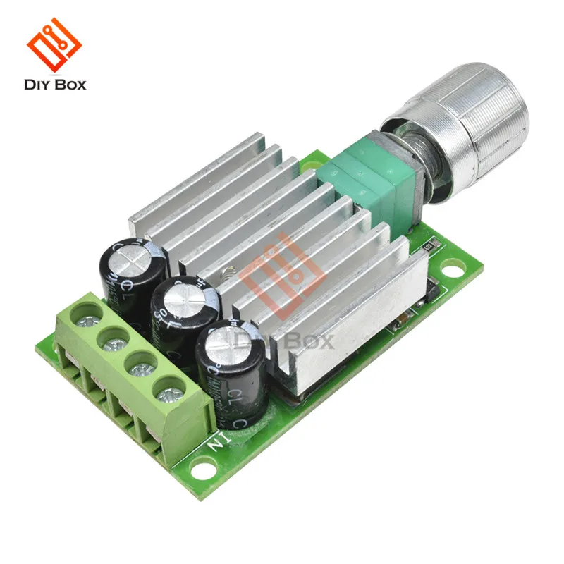 

10A 12V-30V PWM DC Motor Speed Controller Adjustable Speed Regulator Governer 12V 24V Fan RC Motor Speed Control Heat Sink