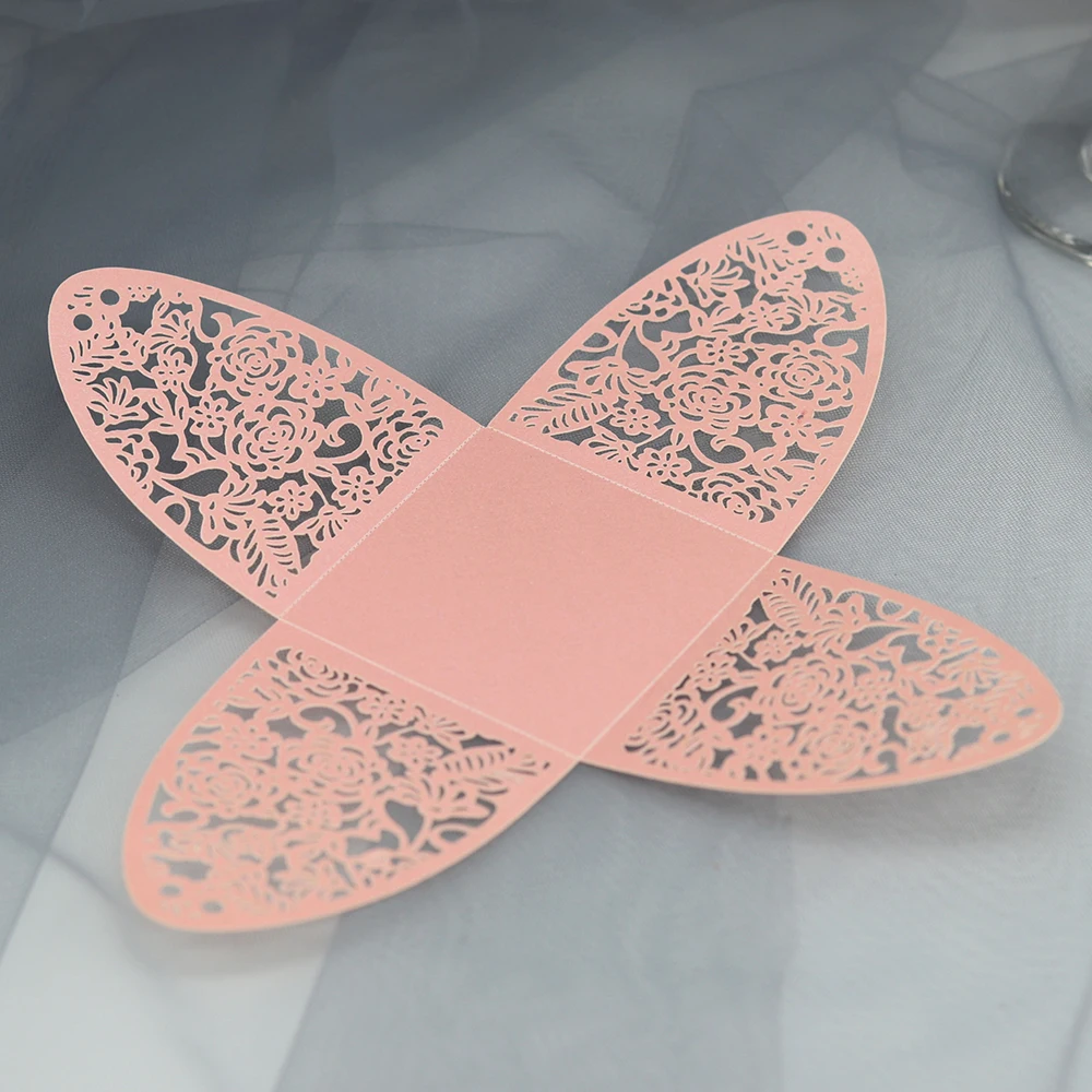 50pcs/lot Rose Flower Laser Hollow Candy Box Wedding Sugar Sweet Boxes Elegant Gift Party Christmas Supplies | Дом и сад