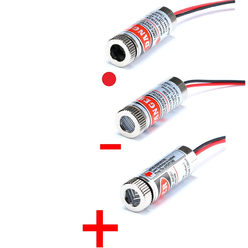 

650nm 5mW Red Point / Line / Cross Laser Diode Module Head Glass Lens Focusable Industrial Class